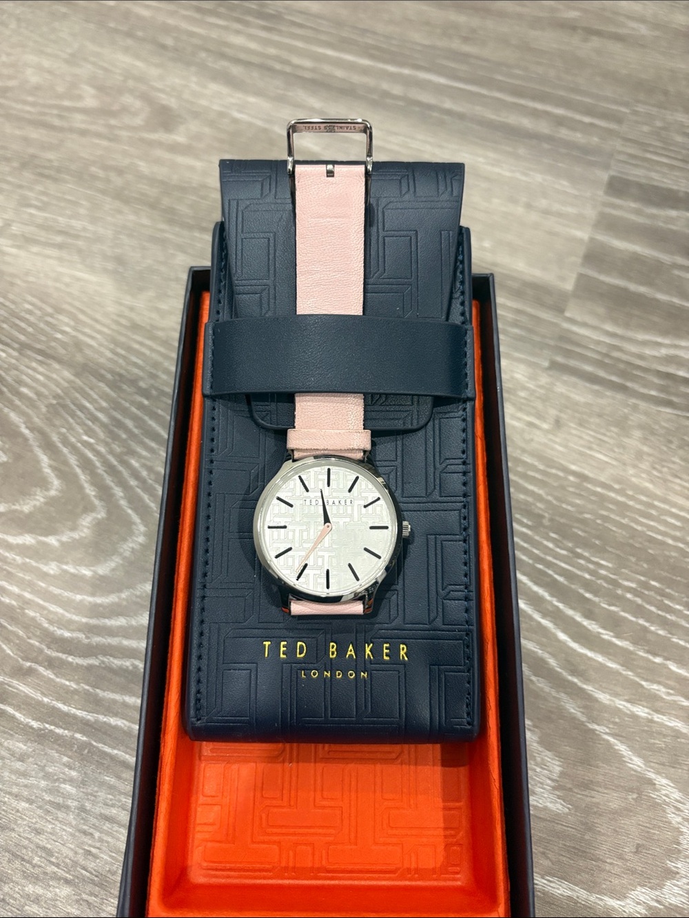 Ted Baker Women’s  Watch with Pink and Navy Accents